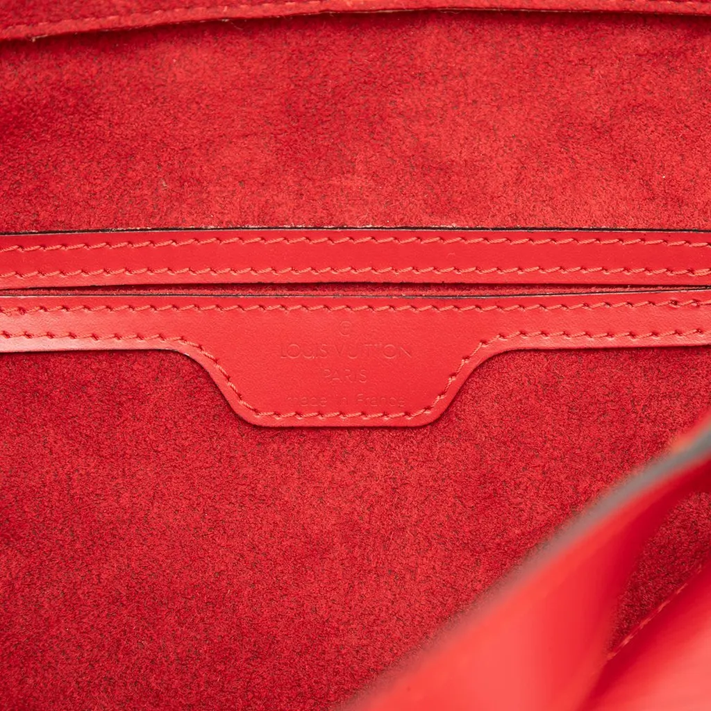 Louis Vuitton Epi Soufflot Red Leather Very good - Box View