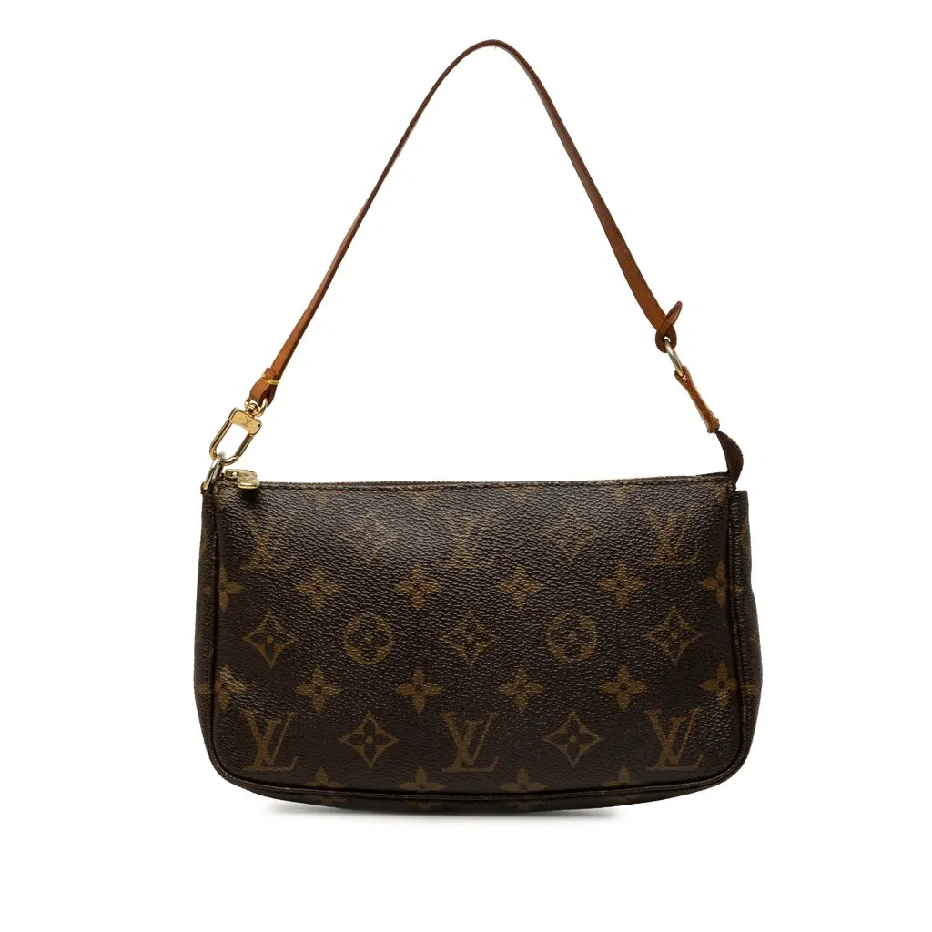 Louis Vuitton Monogram Pochette Accessoires Brown Canvas Very good - Front View