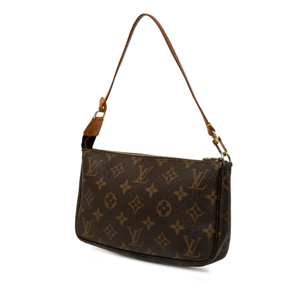 Louis Vuitton Monogram Pochette Accessoires Brown Canvas Very good - Back View