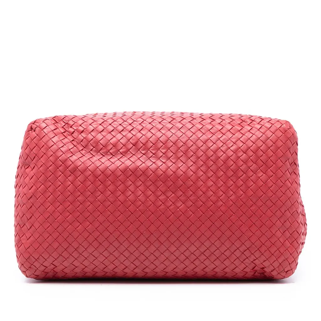 Bottega Veneta Large Nappa Intrecciato Cesta Tote Red Leather Very good - Inside View