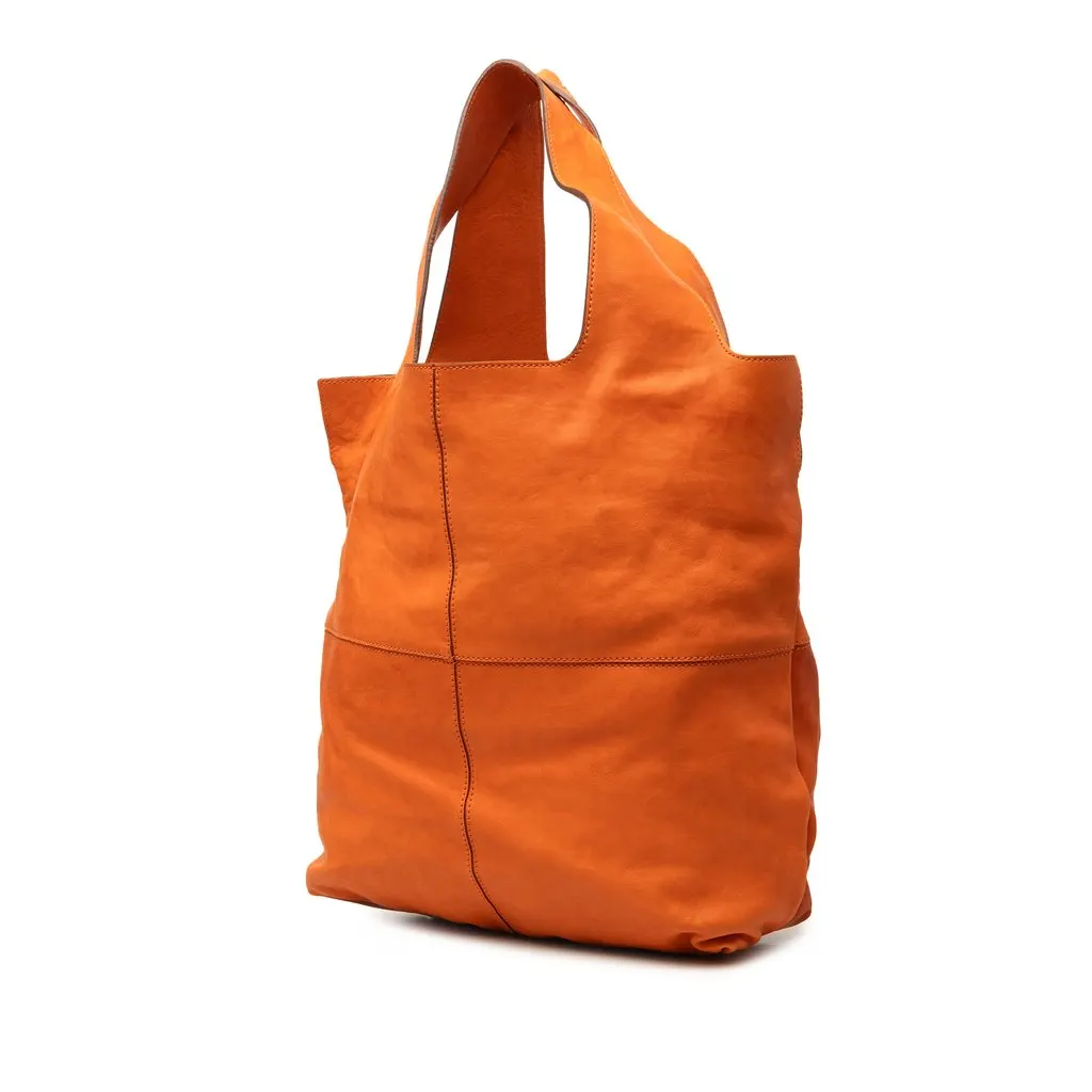 Givenchy Leather George V Tote Orange Leather Very good - Back View