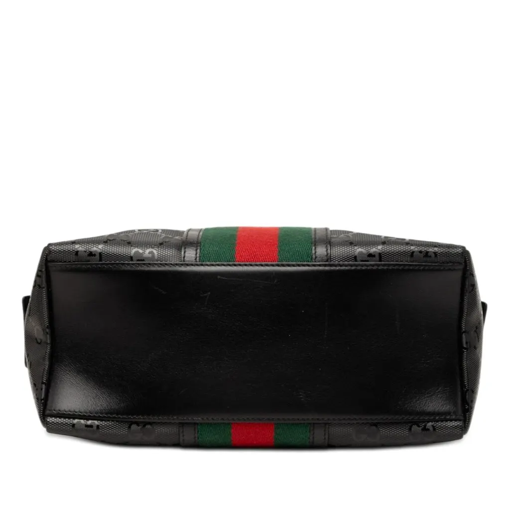 Gucci GG Imprime Web Cosmetic Case Black Very good - Inside View
