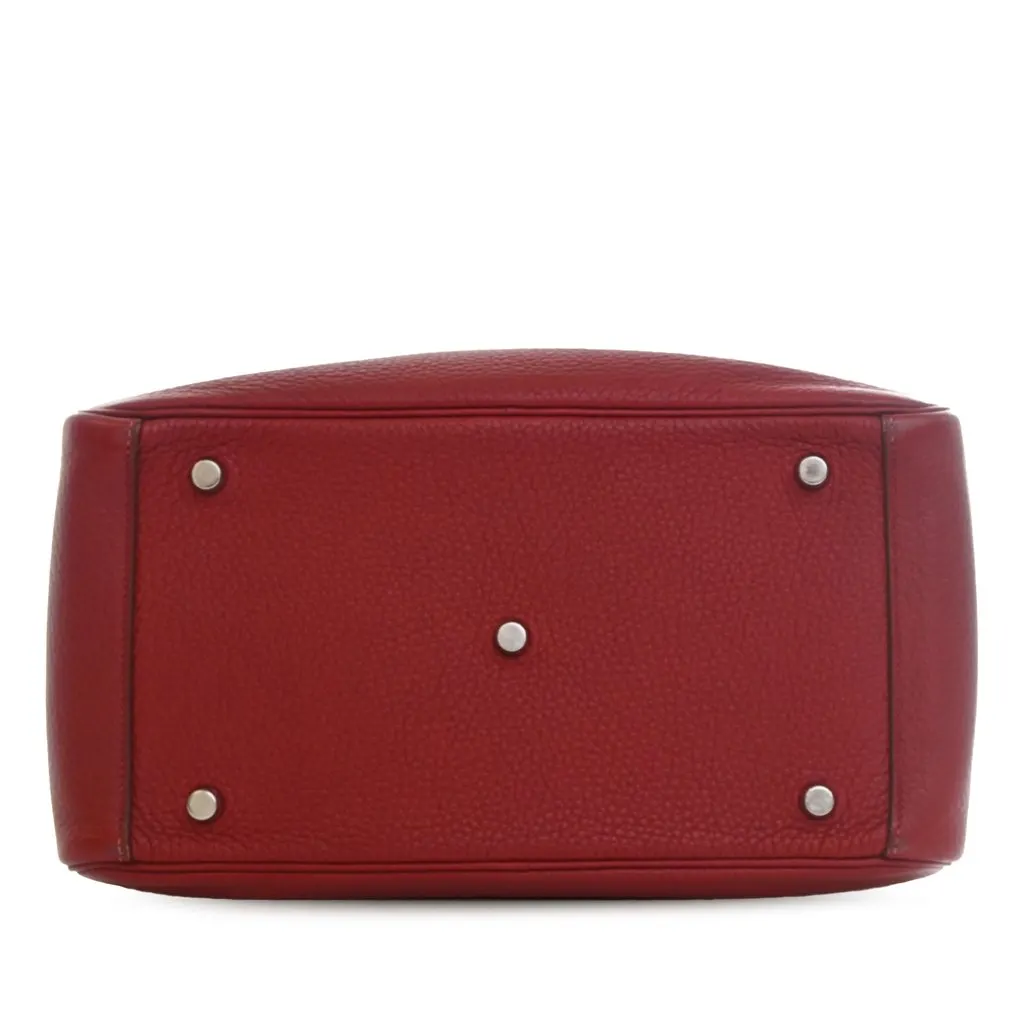 Hermès Clemence Lindy 30 Red Leather Good - Inside View