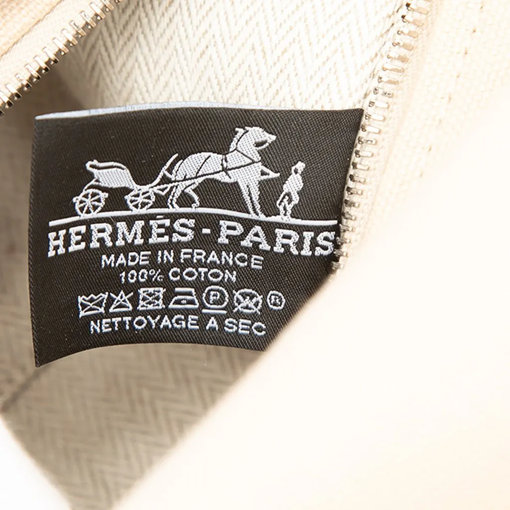 Hermès Small Toile Bride A Brac Case Beige Very good - Box View