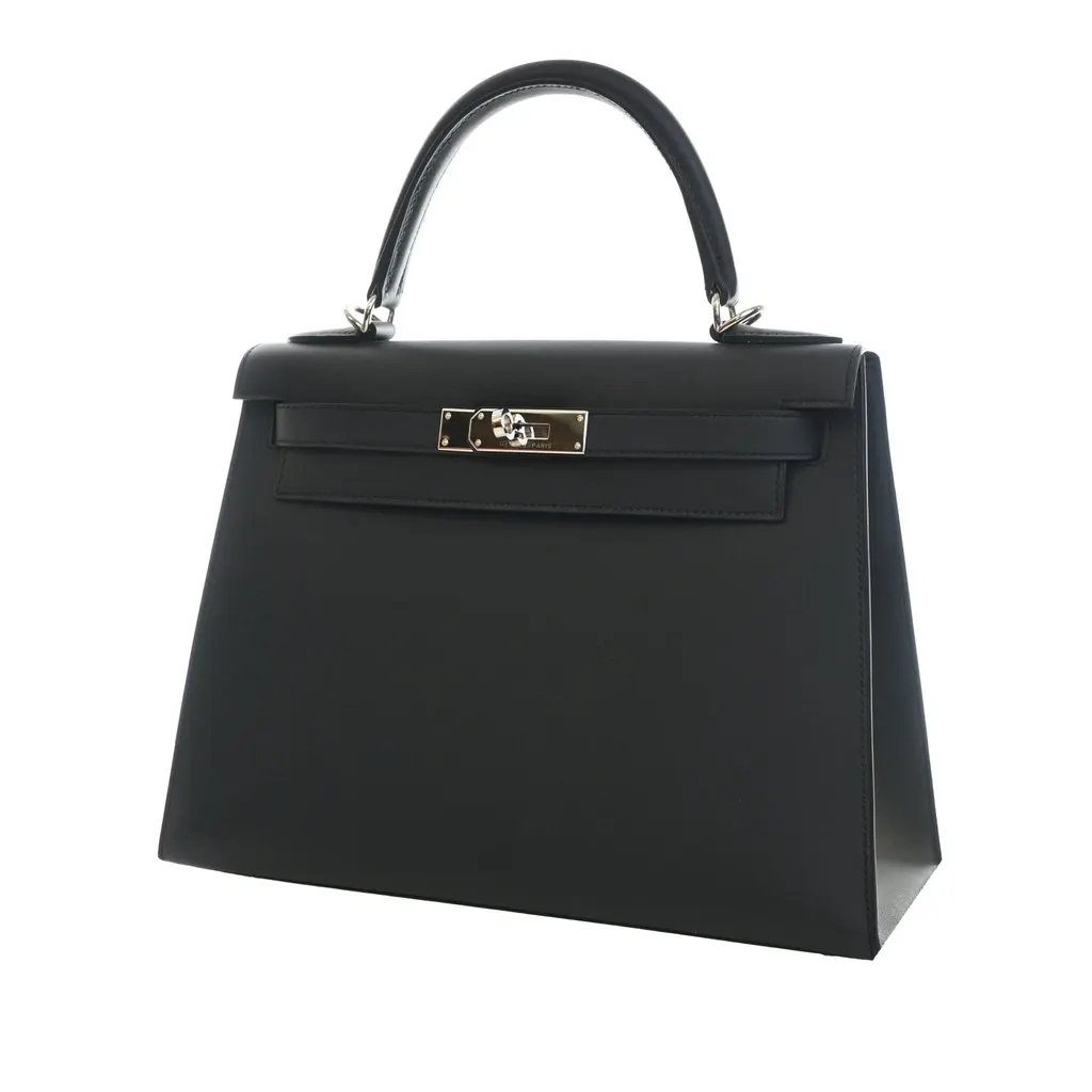 Hermès Sombrero Kelly II Sellier 28 Blue Leather Very good - Inside View