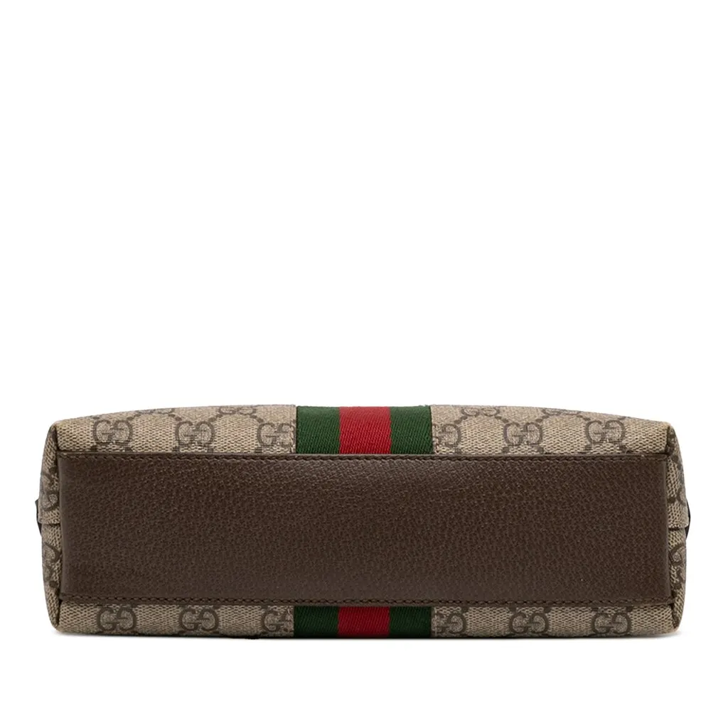 Gucci Small GG Supreme Web Ophidia Dome Crossbody Beige Canvas Very good - Inside View