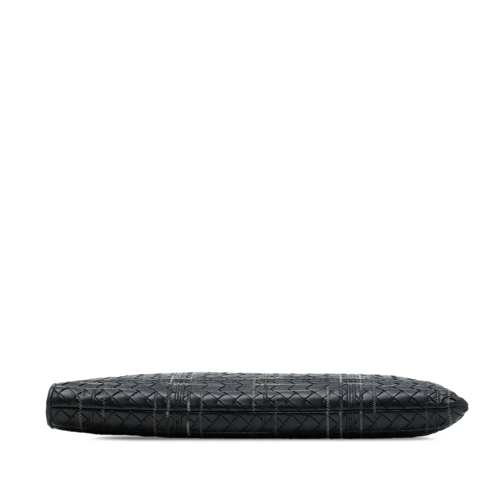 Bottega Veneta Nappa Intrecciato Metropolis Document Case Black Leather Very good - Inside View