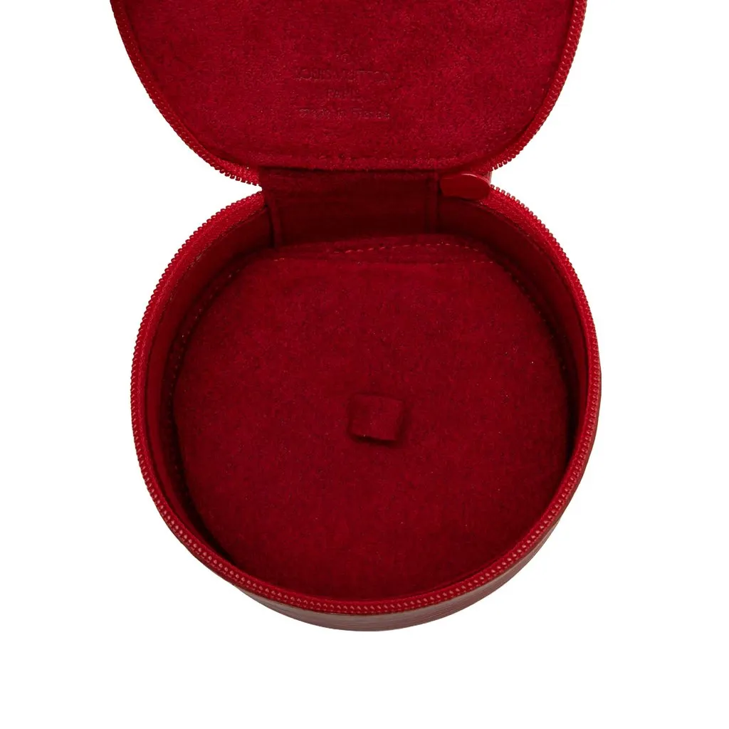 Louis Vuitton Epi Ecrin Bijoux Travel Jewelry Case Red Leather Very good - Model View