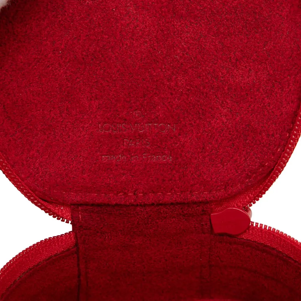 Louis Vuitton Epi Ecrin Bijoux Travel Jewelry Case Red Leather Very good - Box View