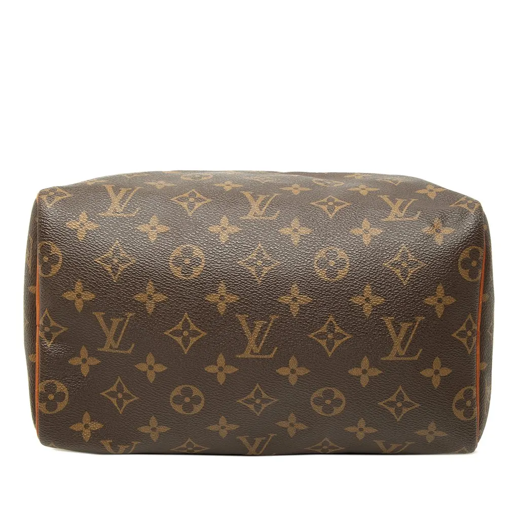 Louis Vuitton Monogram Speedy 25 Brown Canvas Good - Inside View