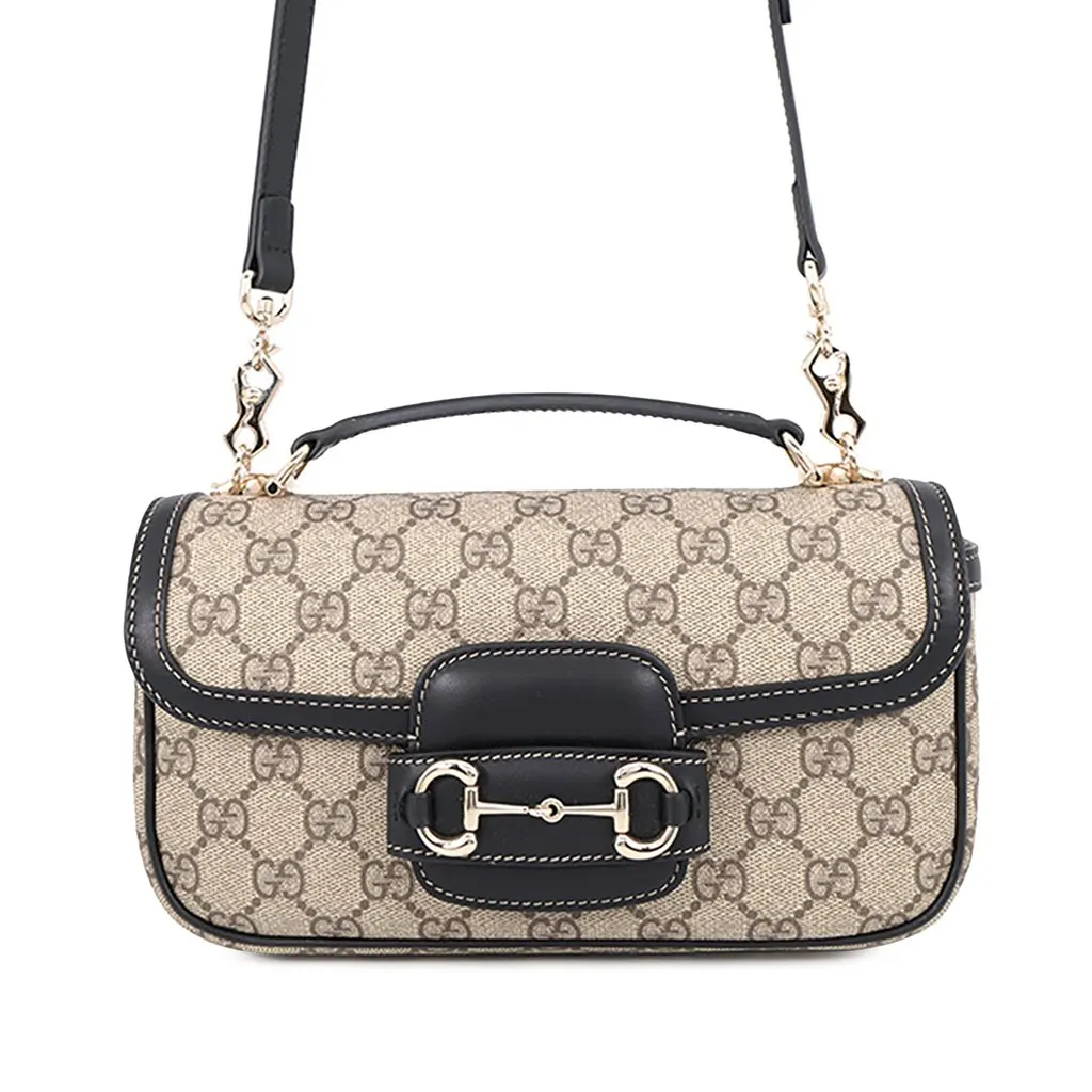 Gucci GG Supreme Horsebit 1955 Top Handle Bag