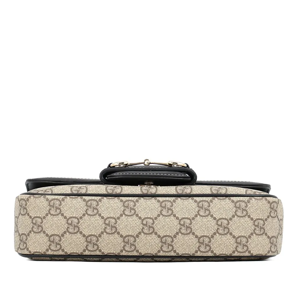 Gucci GG Supreme Horsebit 1955 Top Handle Bag Beige Very good - Inside View