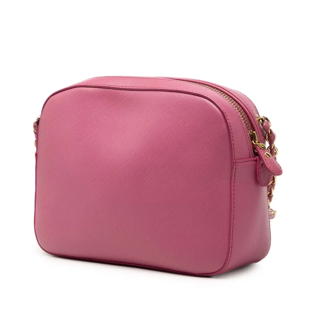 Salvatore Ferragamo Leather Vara Bow Lydia Camera Bag Purple Leather Very good - Back View