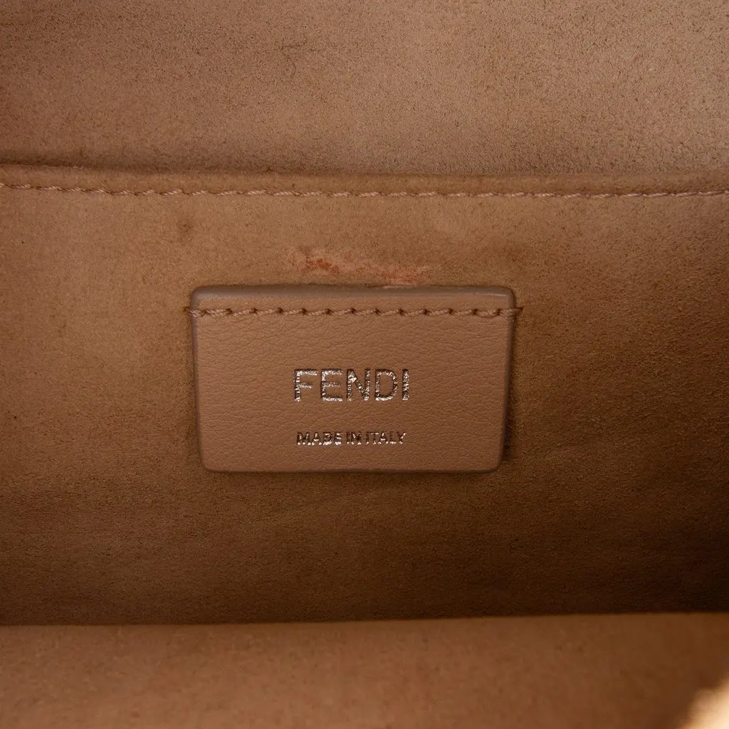 Fendi Medium Scalloped Leather Kan I Satchel Pink Leather Very good - Box View