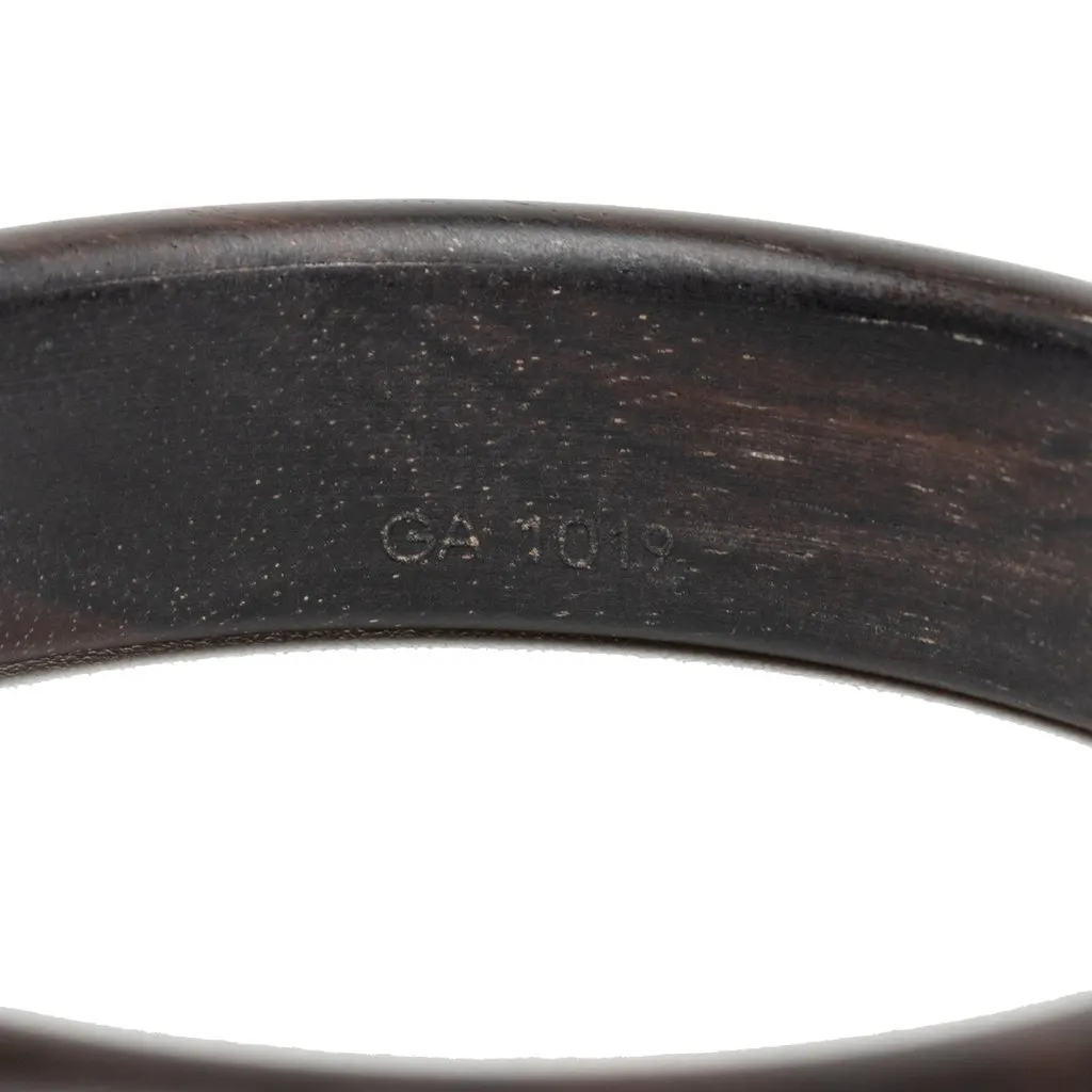 Louis Vuitton Monogram Tiger Wood Brass Sylvania Bangle Black Wood Very good - Model View