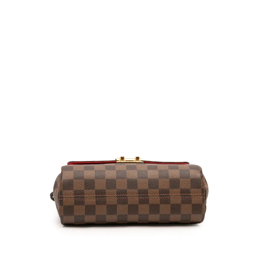 Louis Vuitton Damier Ebene Croisette Brown Canvas Good - Inside View