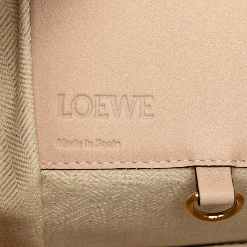 LOEWE Small Bicolor Leather Hammock Satchel Beige Leather Very good - Box View