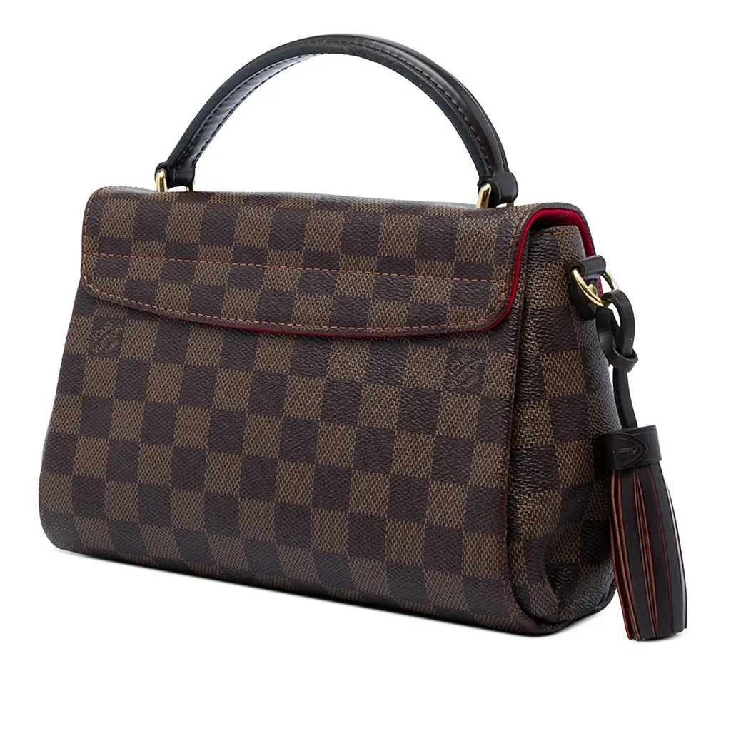 Louis Vuitton Damier Ebene Croisette Brown Canvas Very good - Back View