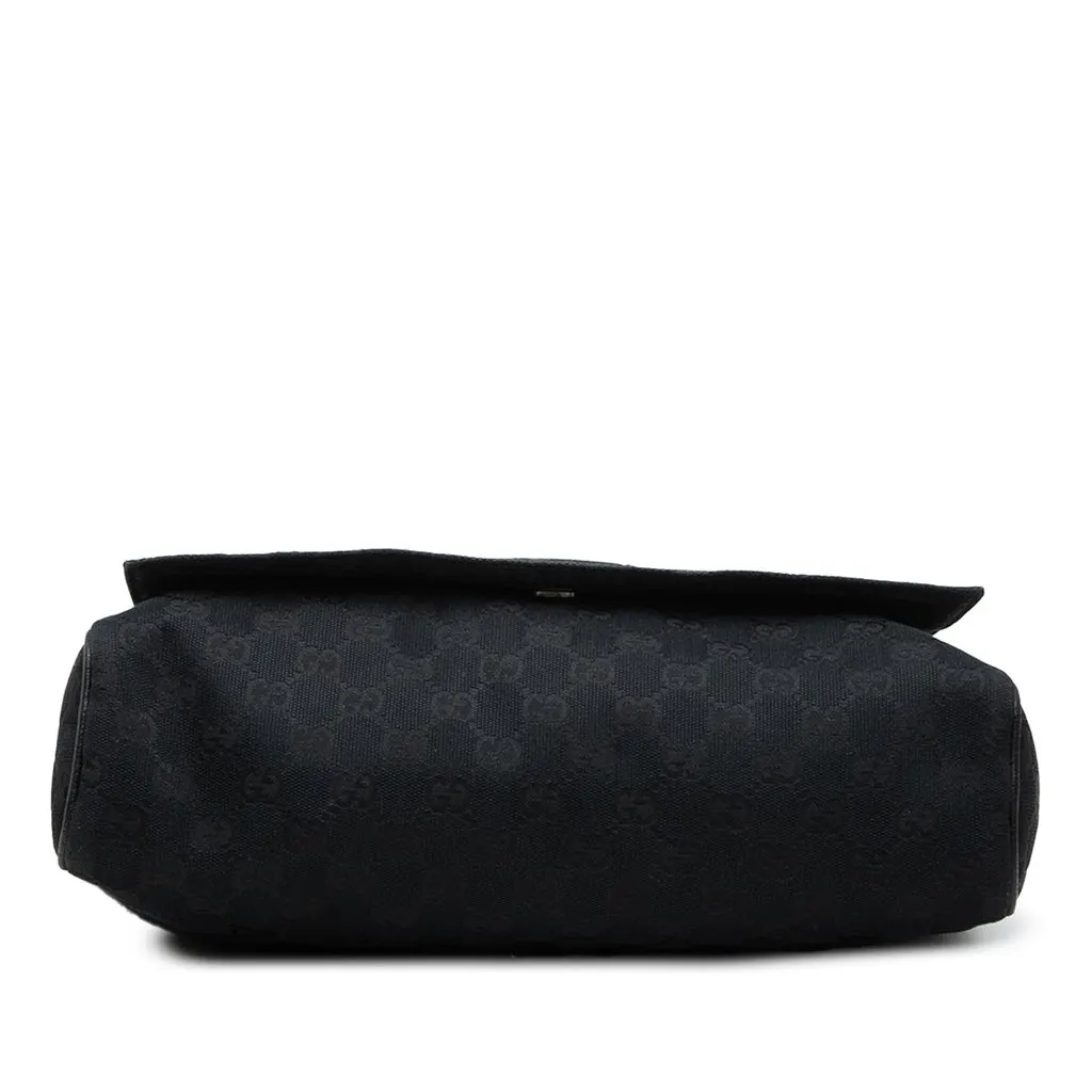 Gucci GG Canvas Crossbody Black Canvas Good - Inside View