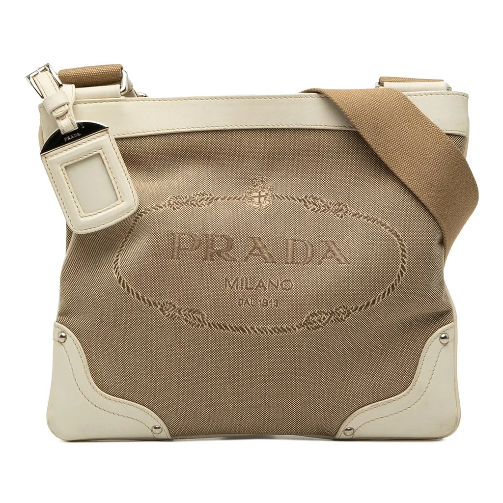 Prada Canvas Canapa Logo Crossbody