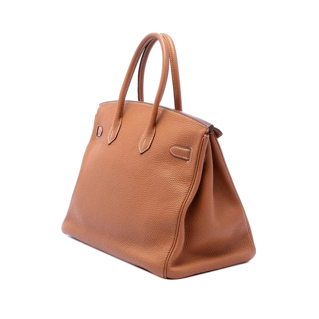 Hermès Togo Birkin Retourne 35 Brown Leather Very good - Back View