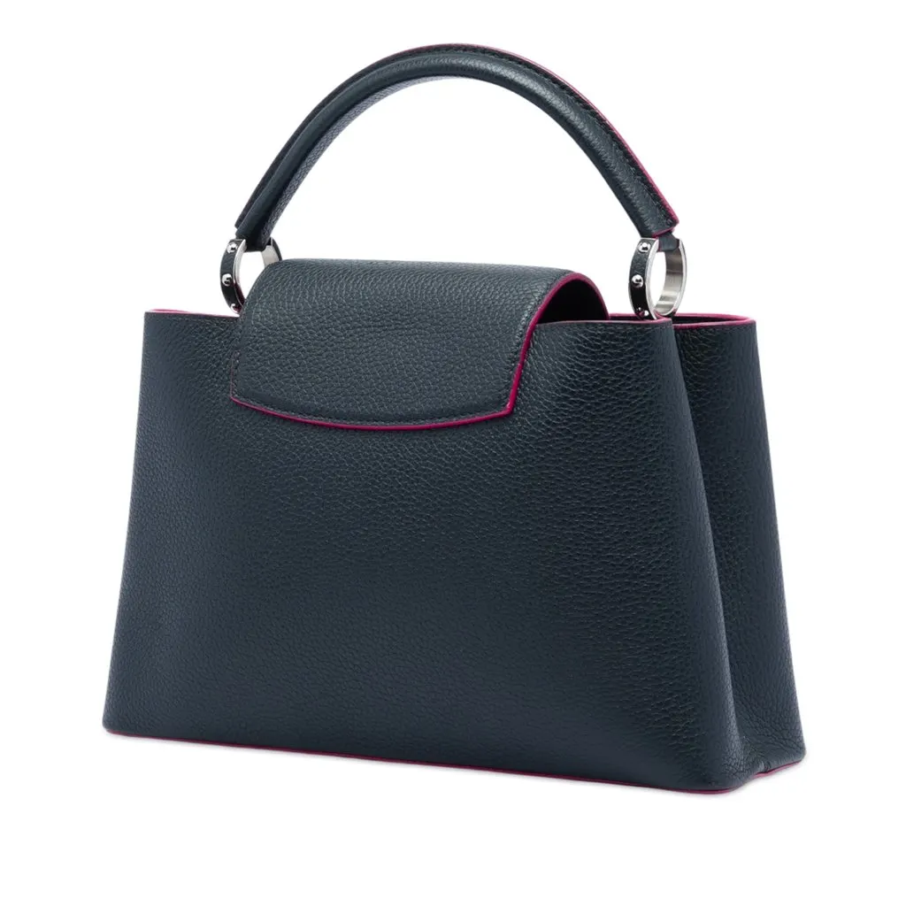 Louis Vuitton Taurillon Capucines BB Blue Leather Very good - Back View