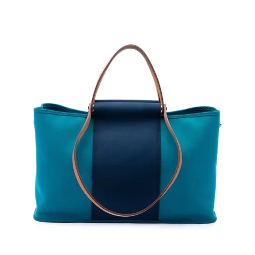 Hermès Bicolor Toile Cabag Elan PM