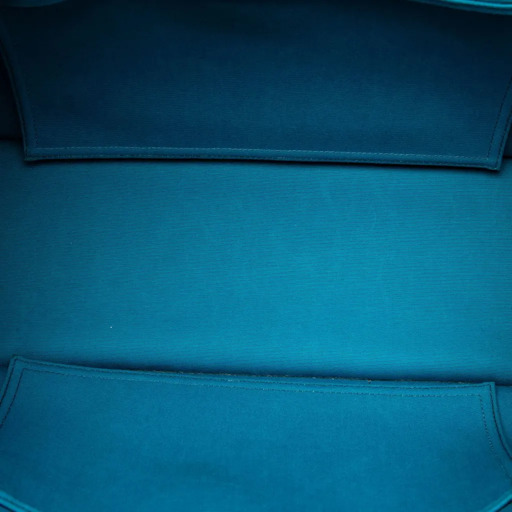 Hermès Bicolor Toile Cabag Elan PM Blue Canvas Very good - Model View