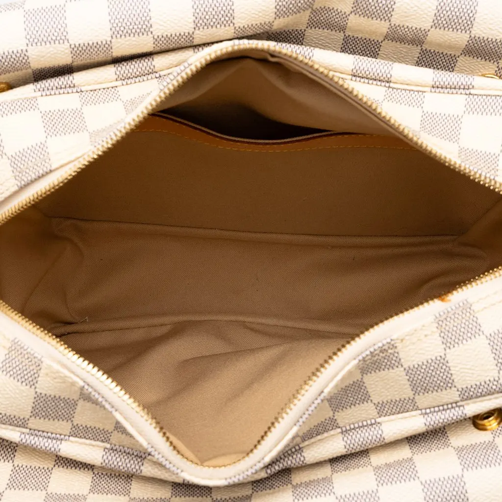 Louis Vuitton Damier Azur Naviglio White Canvas Very good - Model View