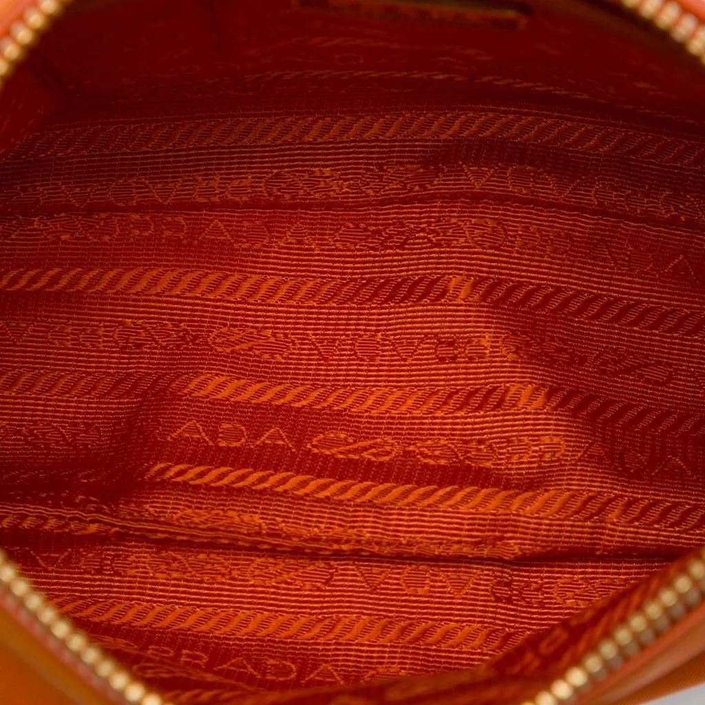 Prada Tessuto Shoulder Bag Orange Polyamide Very good - Model View