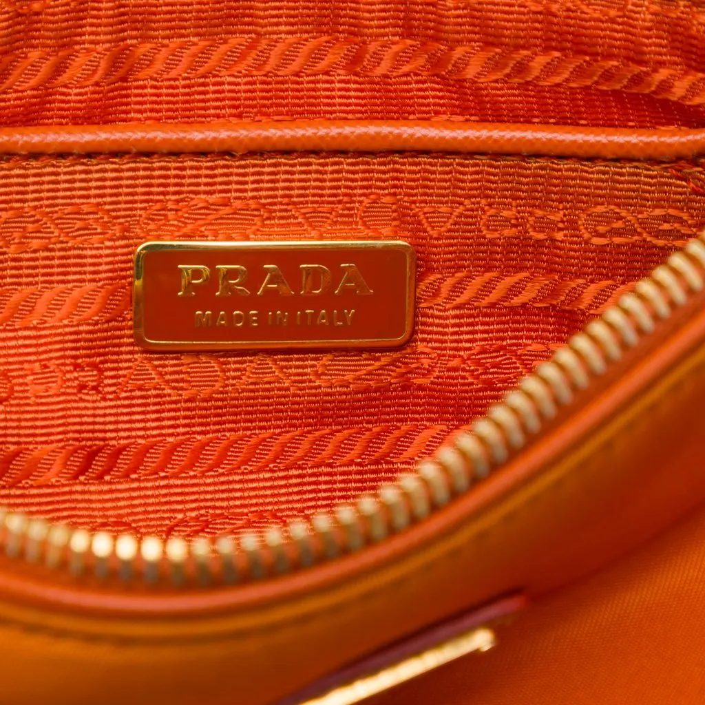 Prada Tessuto Shoulder Bag Orange Polyamide Very good - Box View