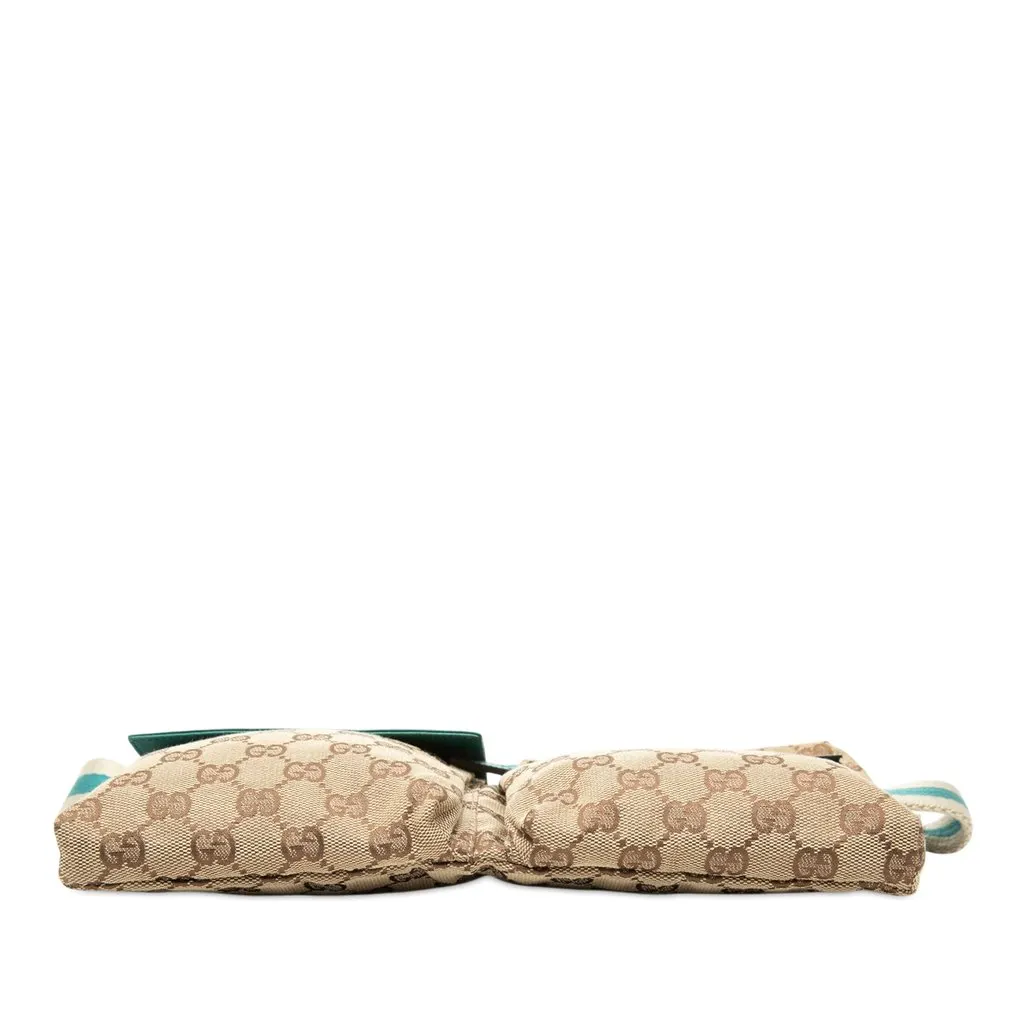 Gucci GG Canvas Web Double Pocket Belt Bag Beige Very good - Inside View