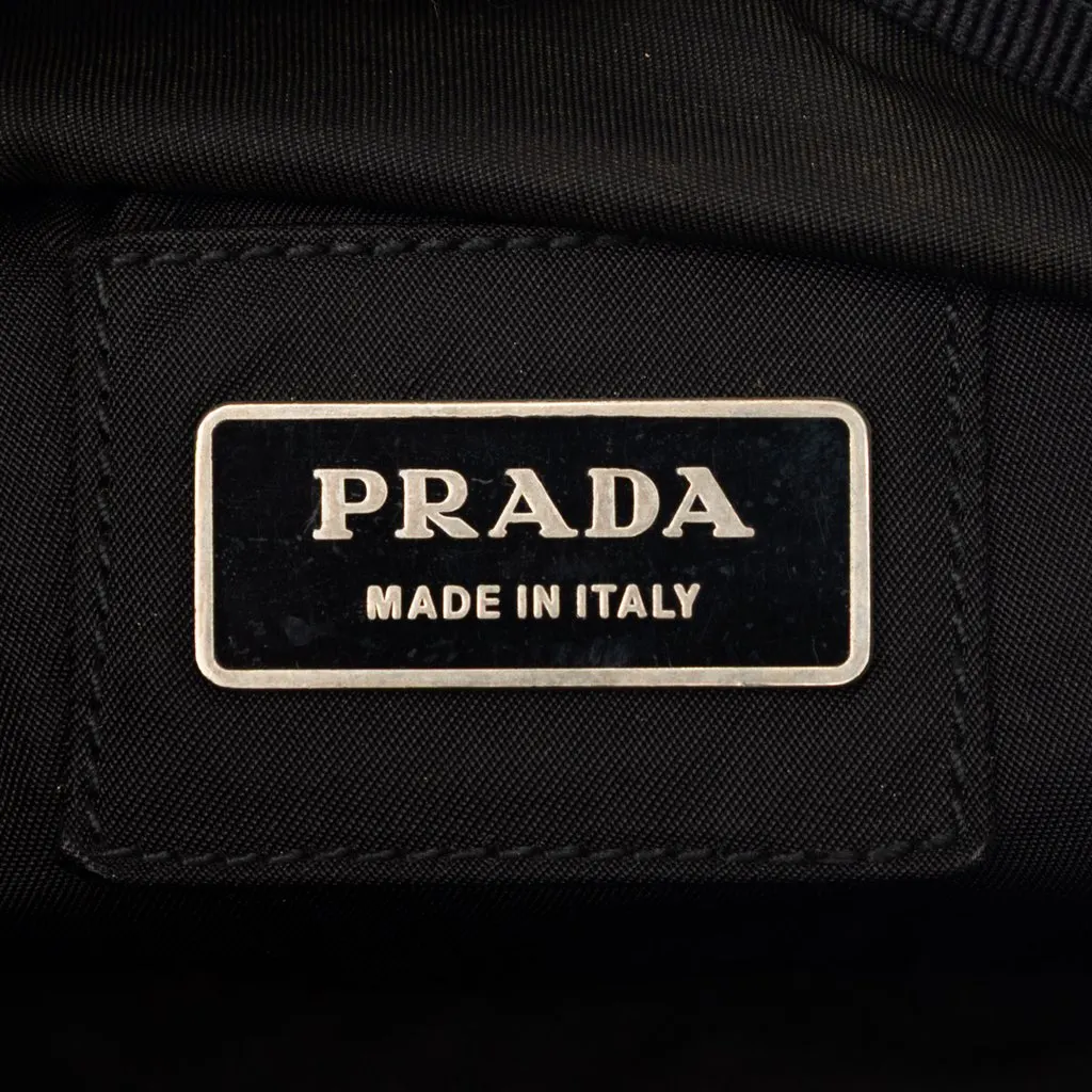 Prada Tessuto Belt Bag Black Very good - Box View