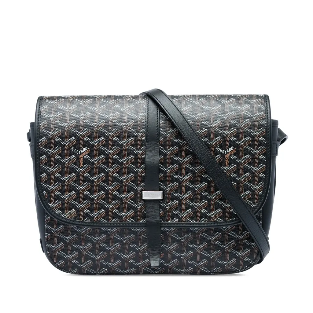 Goyard Goyardine Belvedere II MM Black Canvas Very good - Front View