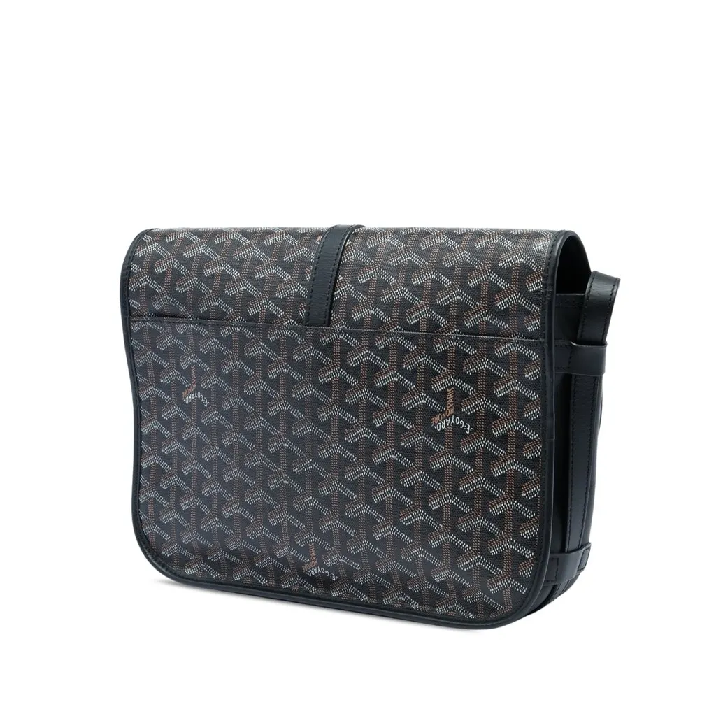 Goyard Goyardine Belvedere II MM Black Canvas Very good - Back View