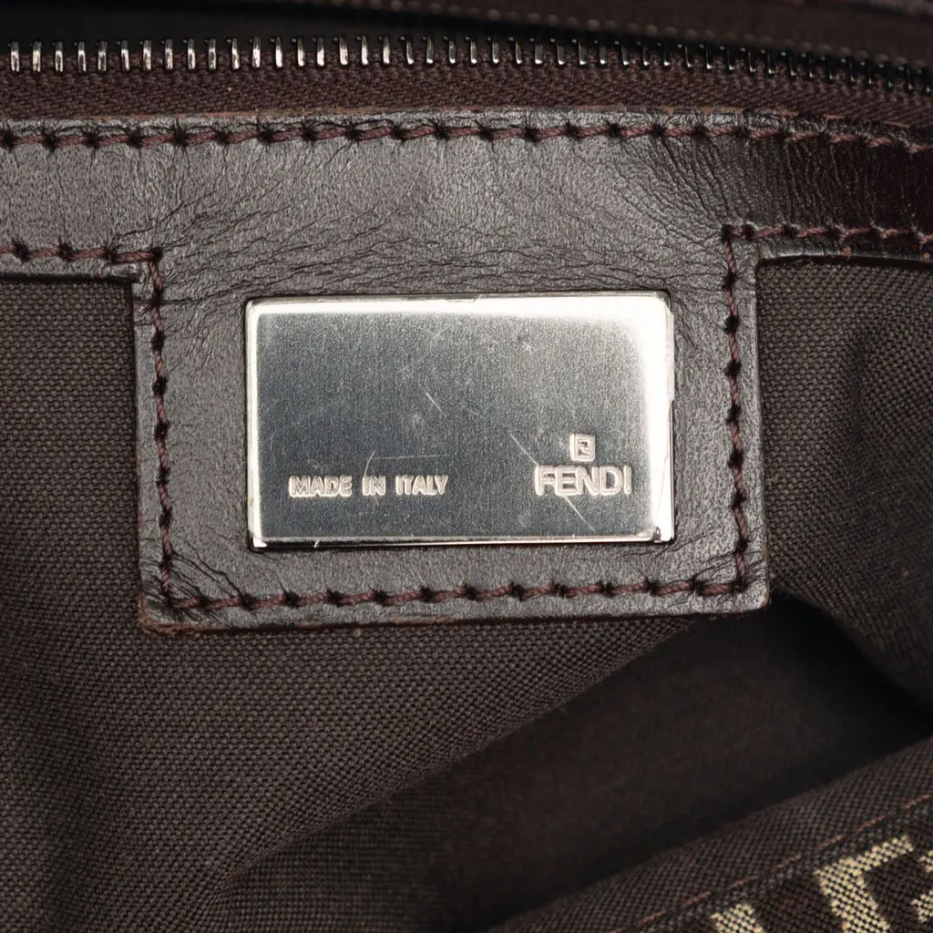 Fendi Zucchino Canvas Mamma Forever Brown Good - Box View