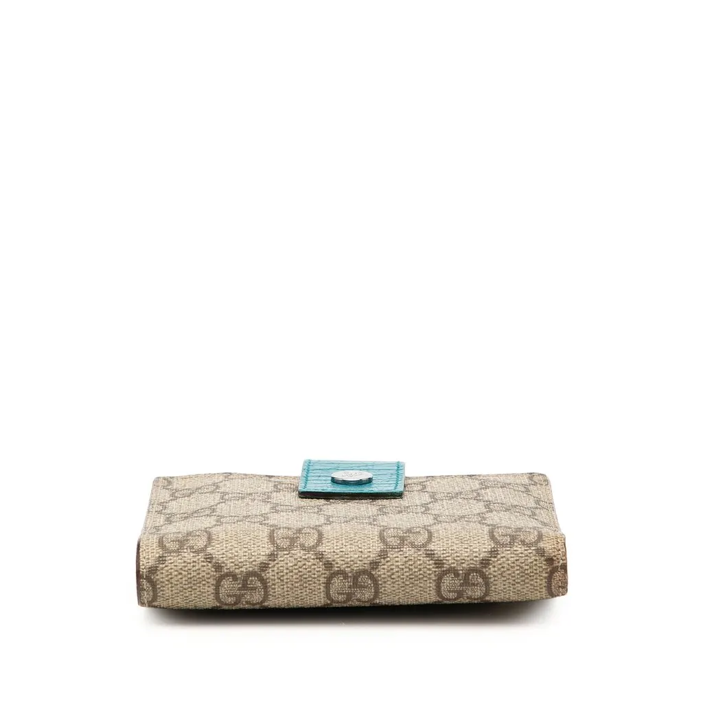 Gucci GG Supreme Compact Wallet Beige Canvas Good - Inside View