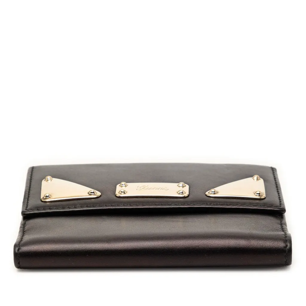 Gucci Calfskin Indy Bifold Wallet Black Leather Very good - Inside View