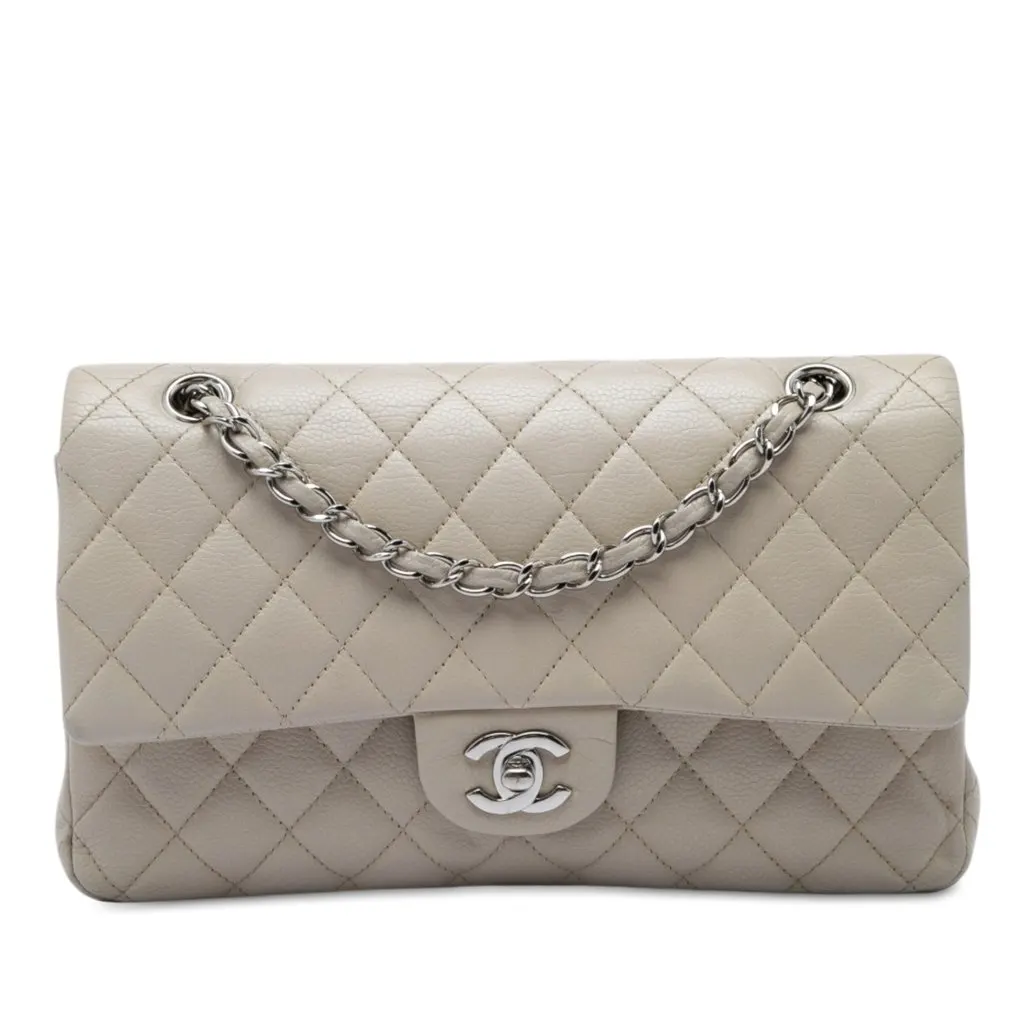 Chanel Medium Classic Caviar Double Flap MultiColor Leather Very good - Front View