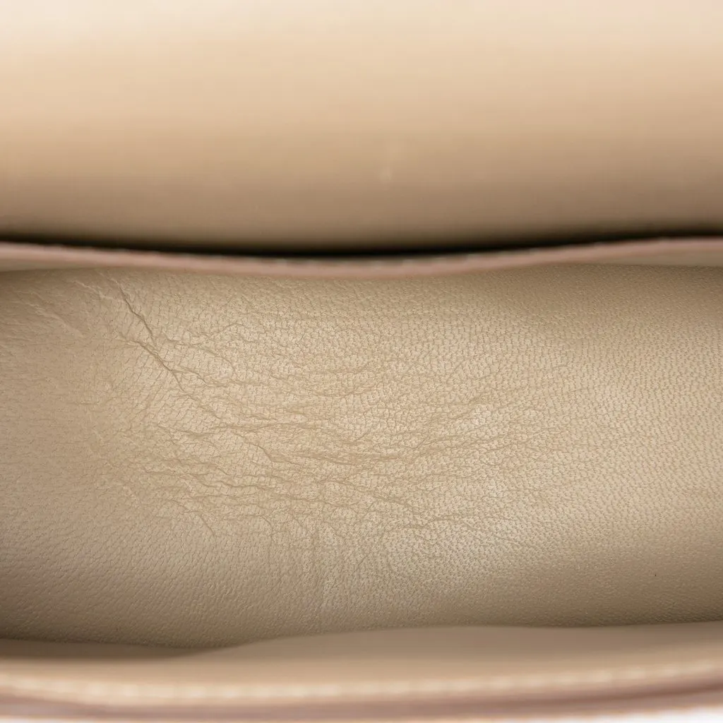 Burberry TB Monogram Printed Leather Belt Bag Beige Leather Good - Model View