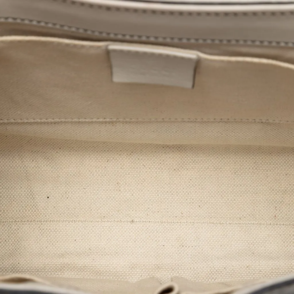 Gucci Medium Guccissima Emily Shoulder Bag White Leather Very good - Model View