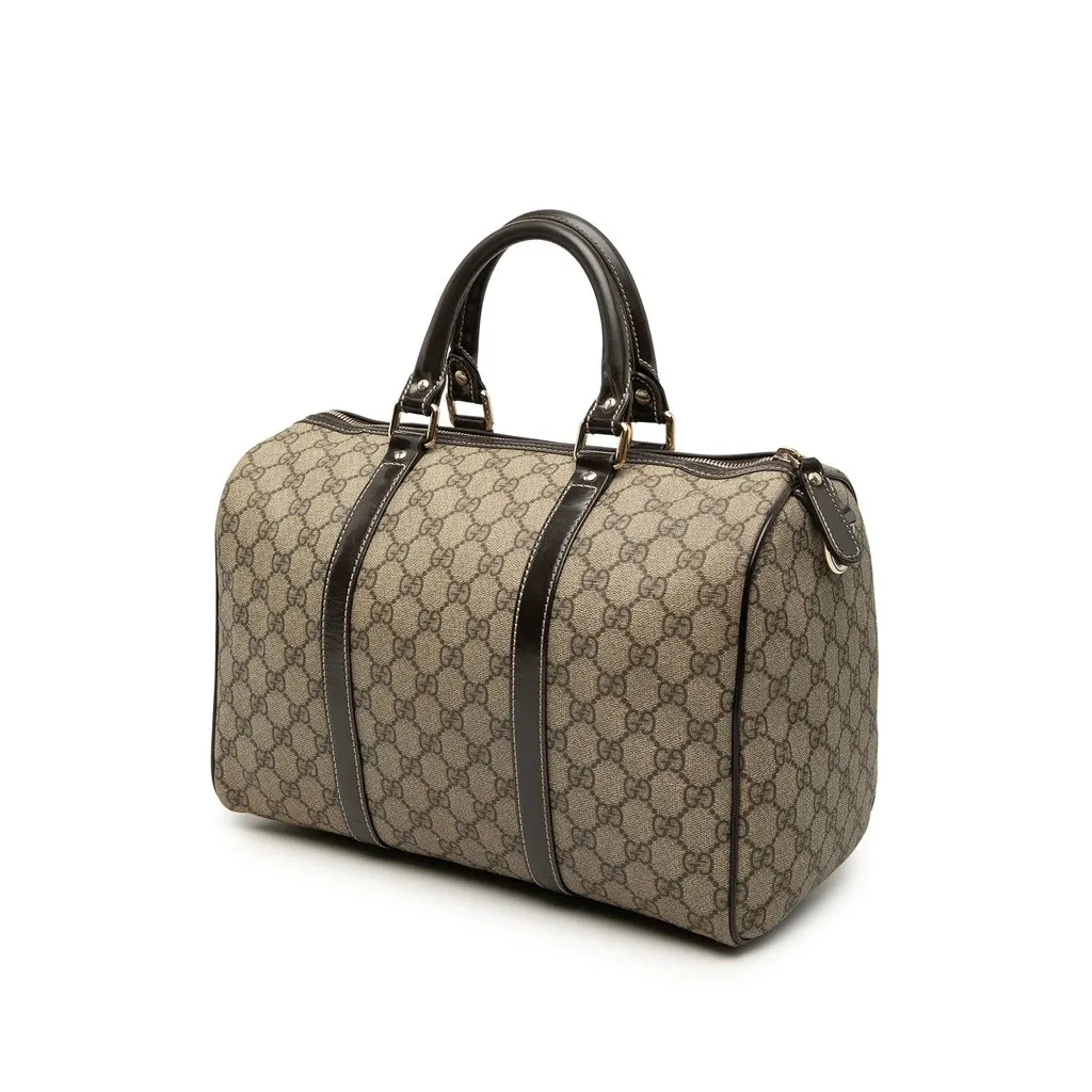 Gucci Medium GG Supreme Joy Boston Bag Beige Good - Back View