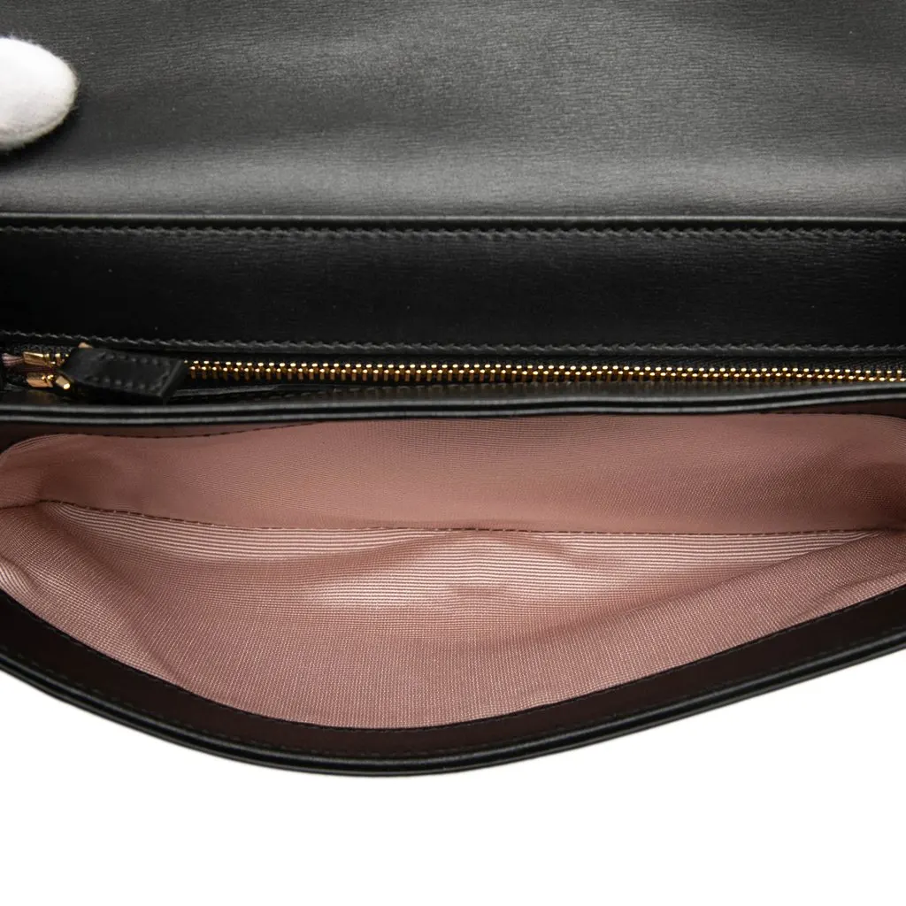 Gucci Small Calfskin Arli Crossbody Black Leather Very good - Model View