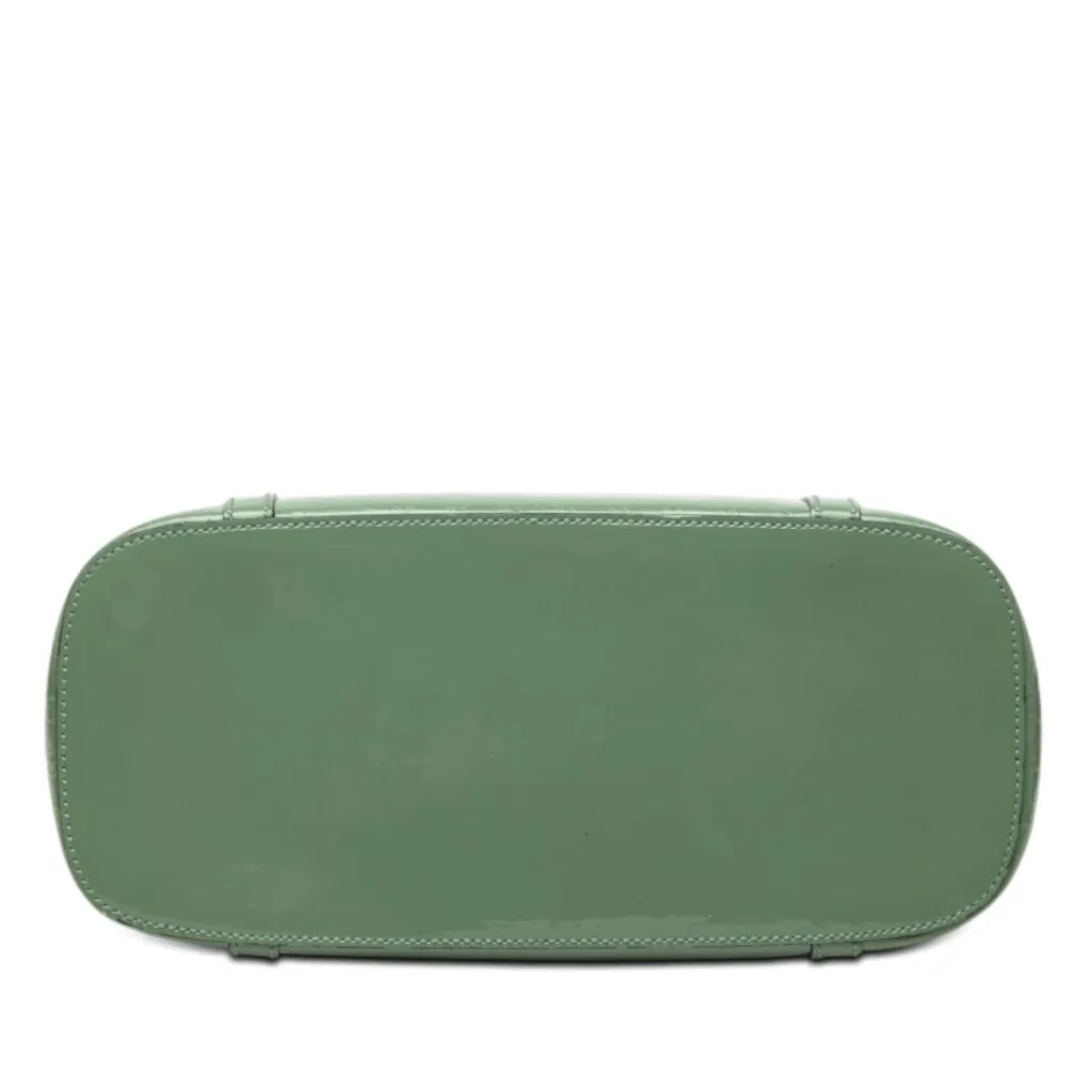 Gucci Patent Microguccissima Nice Tote Green Leather Good - Inside View