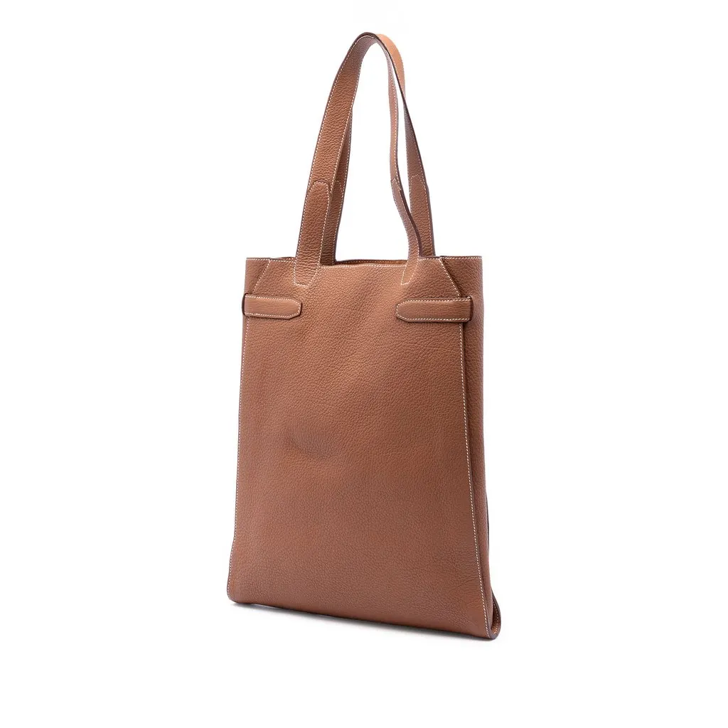 Hermès Negonda Cabas Vertige Tote Brown Leather Very good - Back View