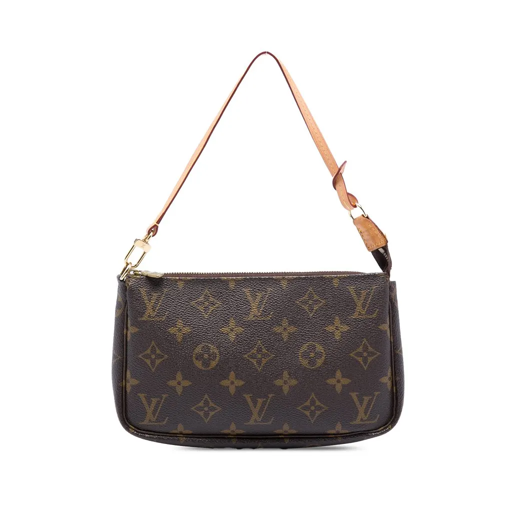 Louis Vuitton Monogram Pochette Accessoires Brown Very good - Front View