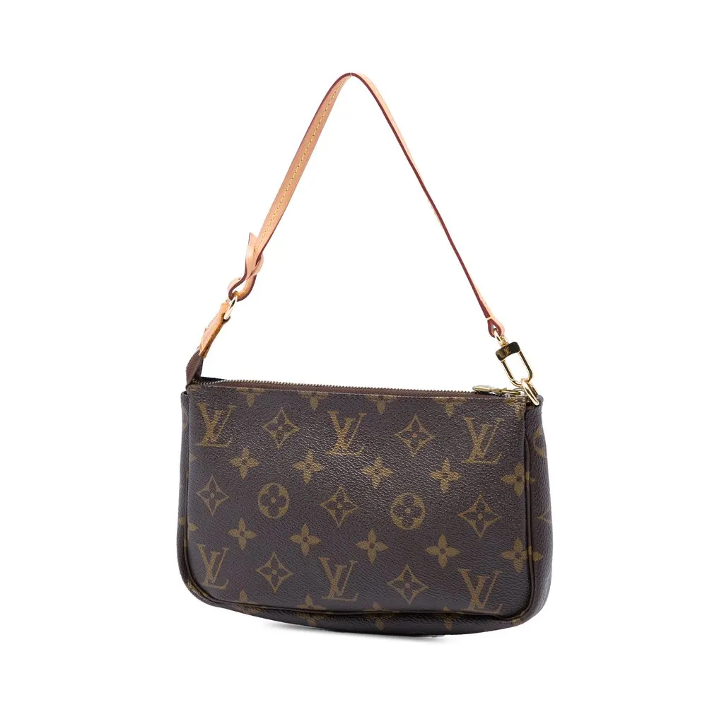 Louis Vuitton Monogram Pochette Accessoires Brown Very good - Back View