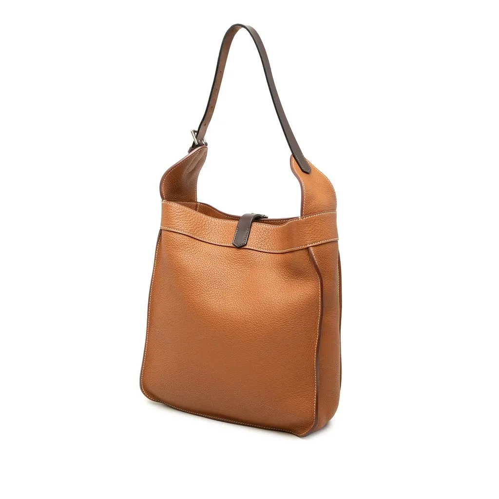 Hermès Clemence Marwari PM Brown Leather Very good - Back View