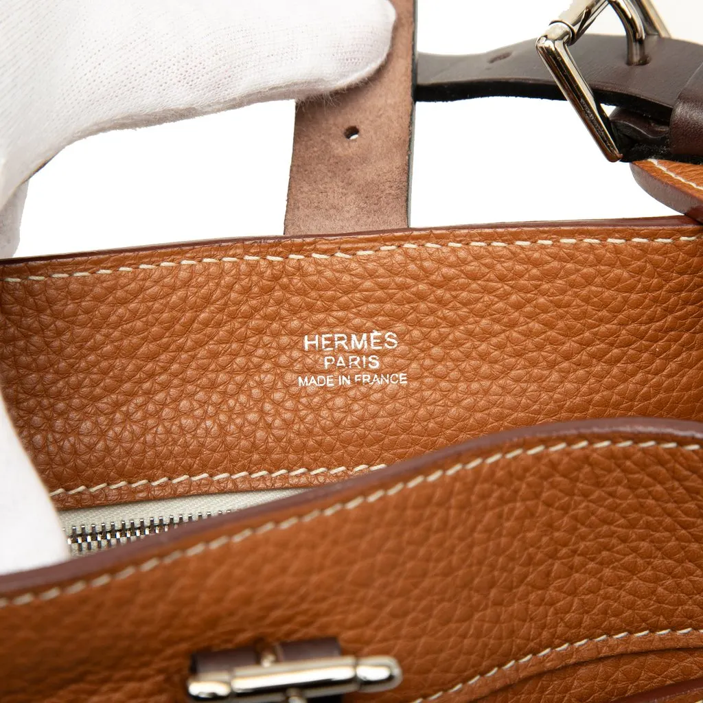 Hermès Clemence Marwari PM Brown Leather Very good - Box View