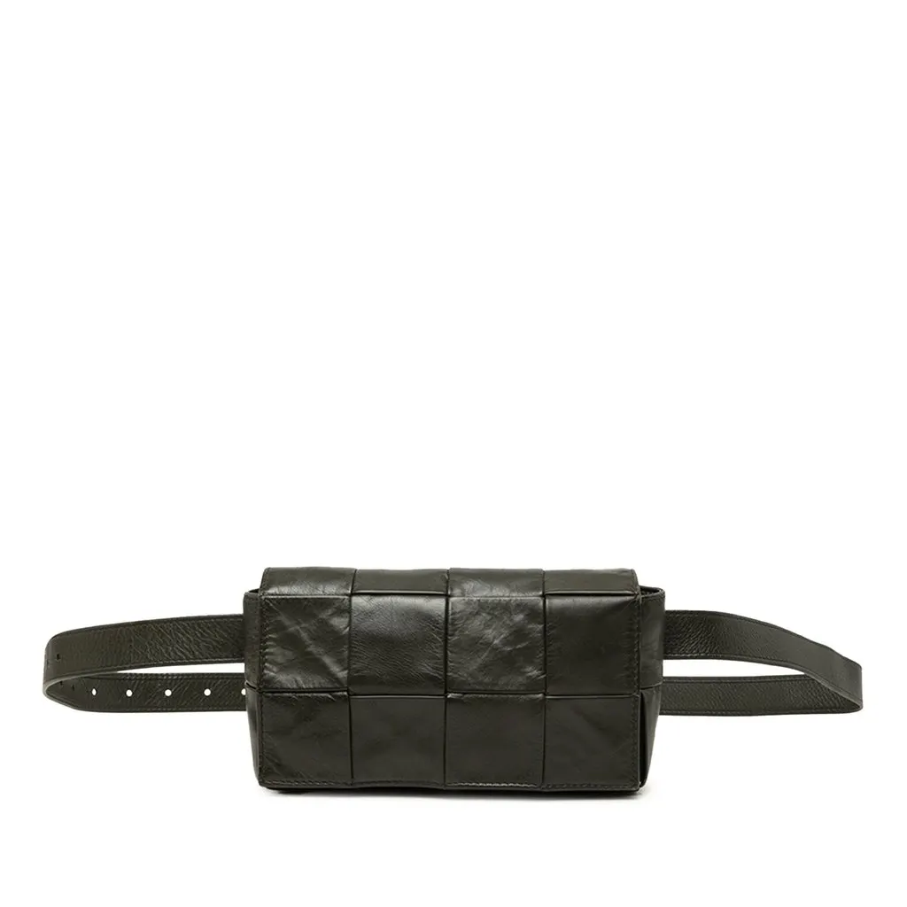 Bottega Veneta Paper Calfskin Intrecciato Cassette Belt Bag